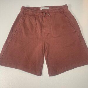 ZARA BOYS SIZE 8 CLAY SHORTS ELASTIC WAIST POCKETS DRAWSTRING STRING SWEATSHORTS